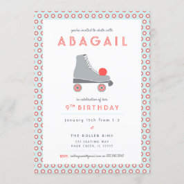 Invitación Fiesta de Patines de Rueda