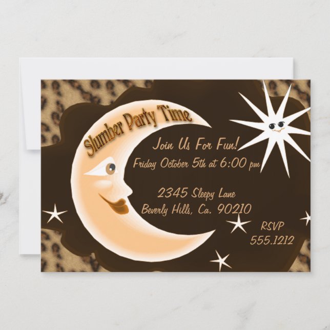Invitación Fiesta de pepino de luna con queso (Anverso)