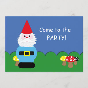Invitación Fiesta de Personalizable Escandinavo Gnome