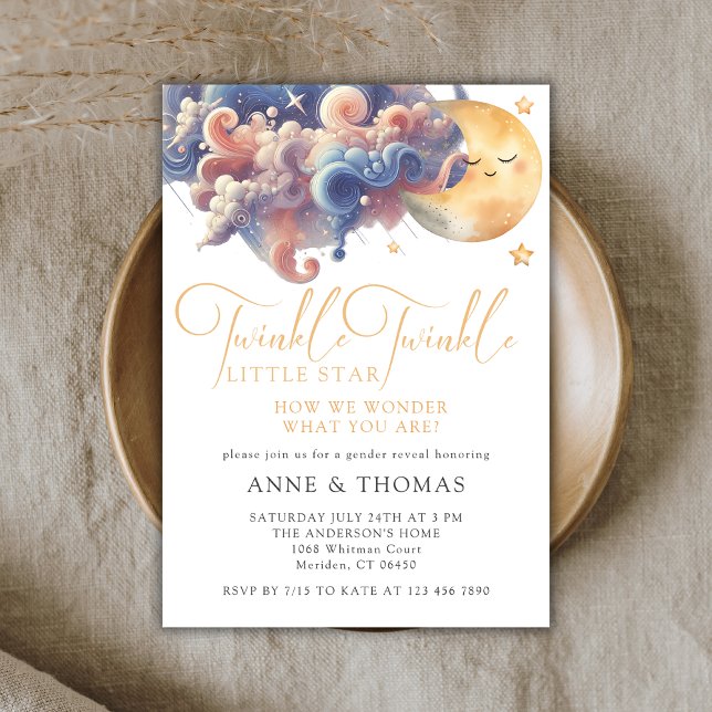 Invitación Fiesta de Personalizado de revelación de género de (Subido por el creador)