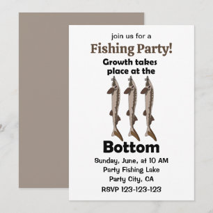 Invitación Fiesta de Pesca de Esturión Pez del Fondo