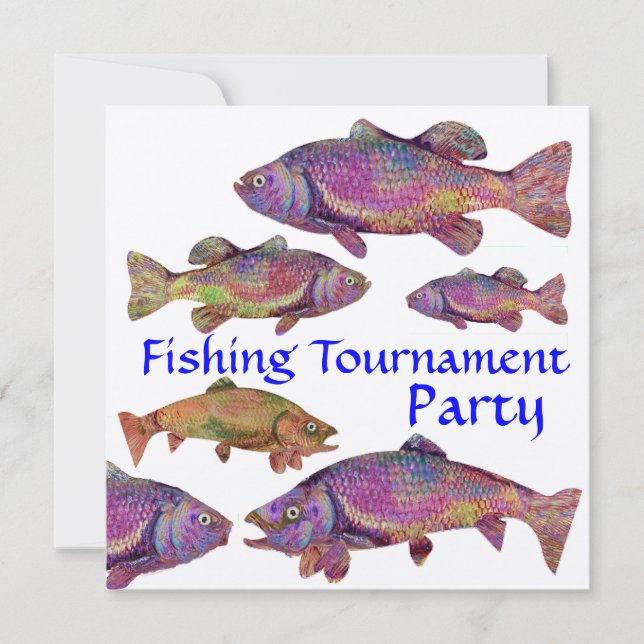 Invitación Fiesta DE PESCA DE KINGFISHER, Champagne (Anverso)