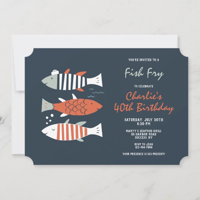 Invitación Fiesta de Pescado Frito (Anverso)