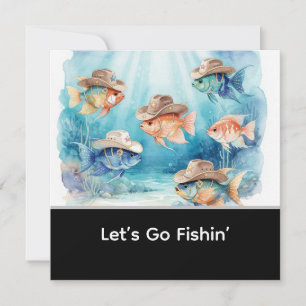 Invitación Fiesta de Pescado Texas temática