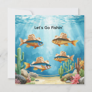 Invitación Fiesta de Pescado Texas temática