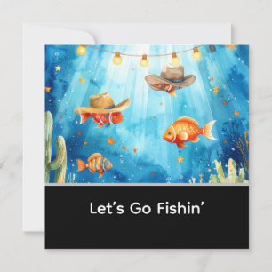Invitación Fiesta de Pescado Texas temática