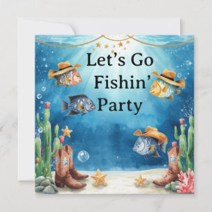 Invitación Fiesta de Pescado Texas temática