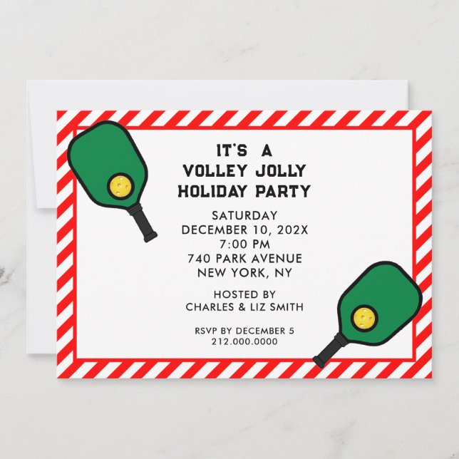 Invitación Fiesta de Pickleball (Anverso)