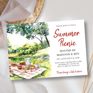 Invitación Fiesta de picnic de verano