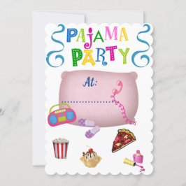 Invitación Fiesta de pijamas