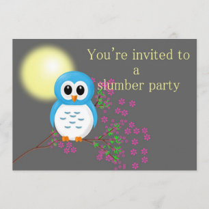 Invitación Fiesta de pijamas con el noctámbulo