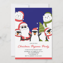 Fiesta de Pijamas de Navidad Oso Santa Genial Dorm
