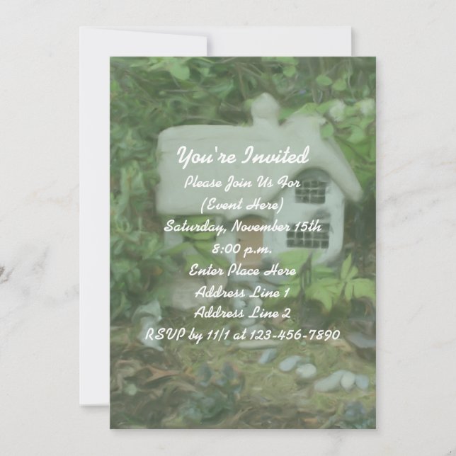 Invitación Fiesta de pintura de algodón de jardín de flores (Anverso)