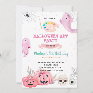 Invitación Fiesta de pintura de Halloween