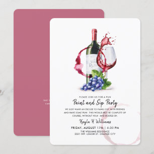 Invitación Fiesta de Pintura y Copa