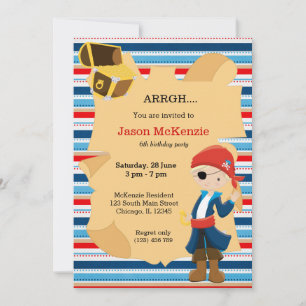 Invitación Fiesta de piratas
