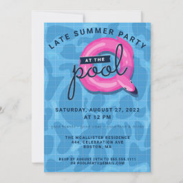 Invitación Fiesta de piscina de adultos celebraciones de vera