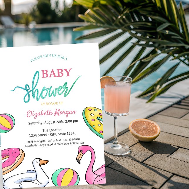 Invitación Fiesta de Piscina de Verano (Subido por el creador)