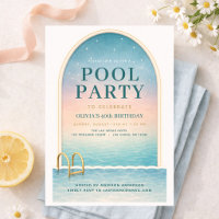 Fiesta de Piscina de Verano Cumpleaños 40