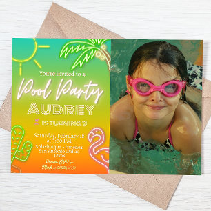 Invitación Fiesta de piscina - Paisaje