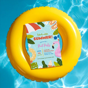 Invitación Fiesta de Piscina para el Inicio del Verano