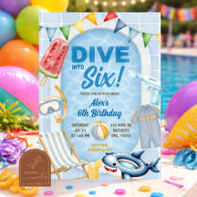Fiesta de piscina para niños Dive en cualquier cum