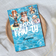 Fiesta de piscina para perros