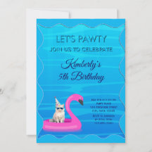 Fiesta de Piscina Personalizada para Gatos