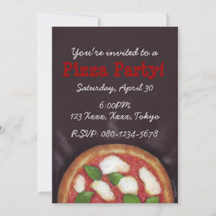 Invitación ¡Fiesta de pizza!