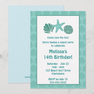 Invitación Fiesta de playa