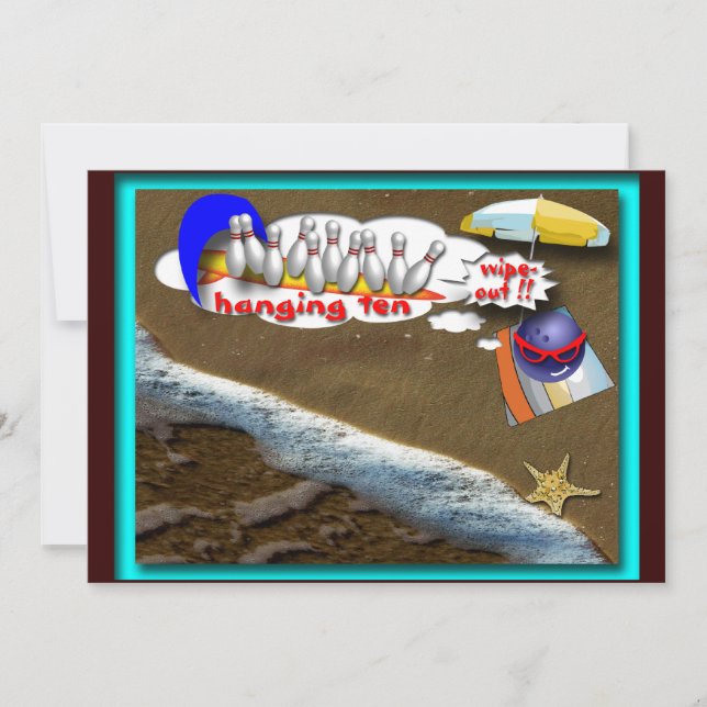 Invitación Fiesta de playa (Anverso)