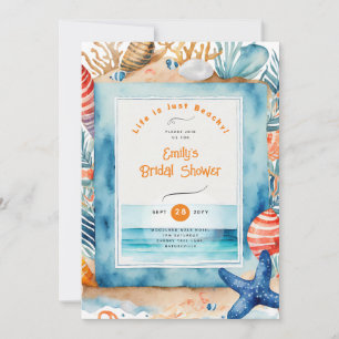 Invitación Fiesta de playa costera BABYSHOWER CUMPLEAÑOS BODA