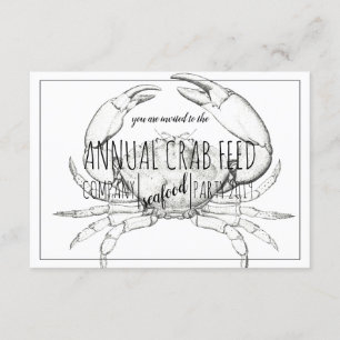Invitación Fiesta de playa de Crab Feed Fiesta