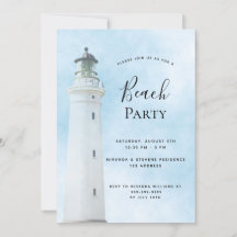 Fiesta de playa de verano de faro