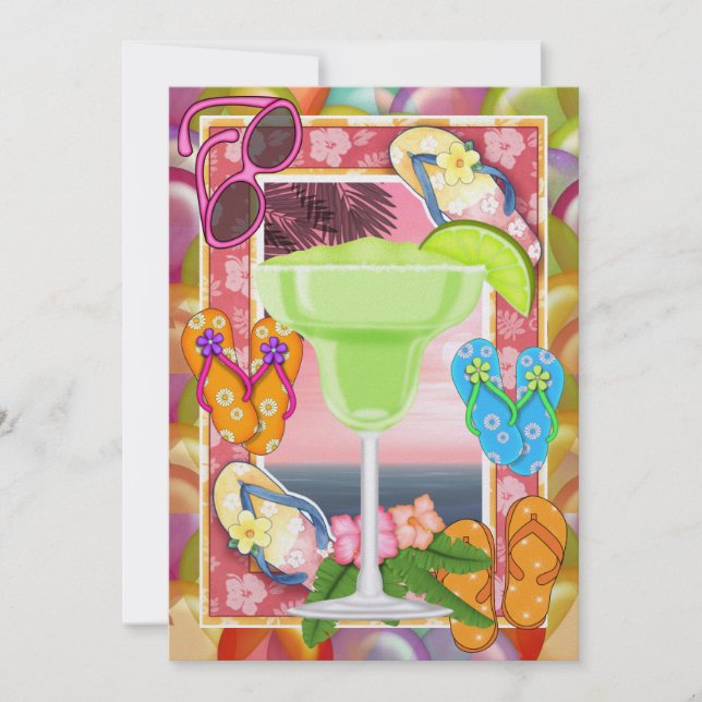 Invitación Fiesta de playa - SRF (Anverso)