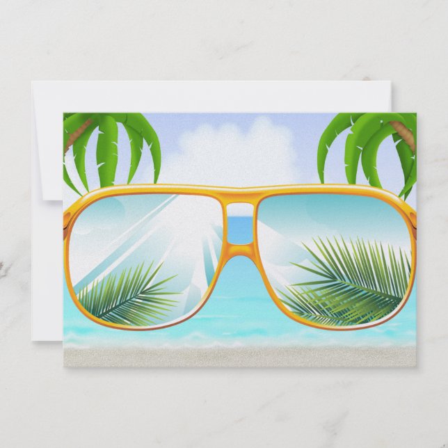 Invitación Fiesta de playa - SRF (Anverso)