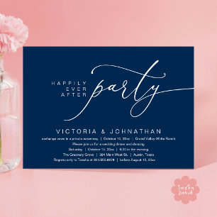 Invitación Fiesta de Por Siempre Felices, Cena Romántica de B