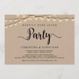 Invitación Fiesta de "Por Siempre Felices", Elopement con Luc