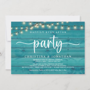 Invitación Fiesta de "Por siempre felices", Elopement con Luc