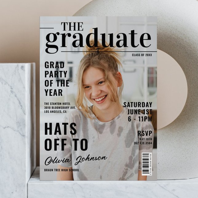 Invitación Fiesta de posgrado de la revista de graduados mode (Subido por el creador)