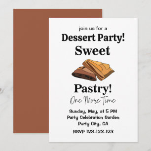 Invitación Fiesta de Postre de Pastelería Dulce Baklava
