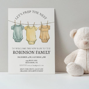 Invitación Fiesta de Preparación para el Nuevo Bebé Fiesta de