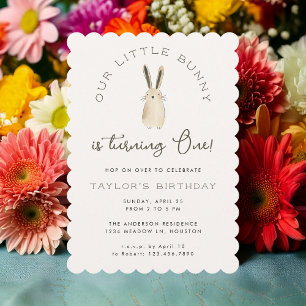 Invitación Fiesta de Primavera de la Primavera de los Bunny