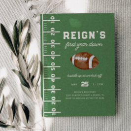 Invitación Fiesta de primer año y primer cumpleaños del fútbo