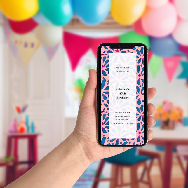 Invitación Fiesta de propósito general inspirada en recorte f (Subido por el creador)