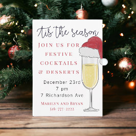 Invitación Fiesta de Prosecco en Champagne en temporada alta