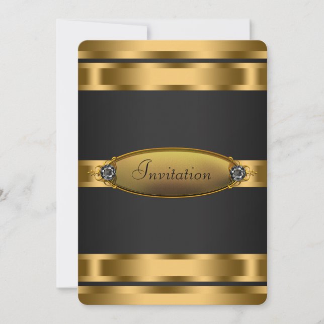 Invitación Fiesta de puntas negras (Anverso)