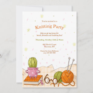 Invitación Fiesta de punto