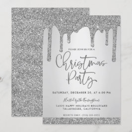 Invitación Fiesta de Purpurinas Navidades de navidad de perfo