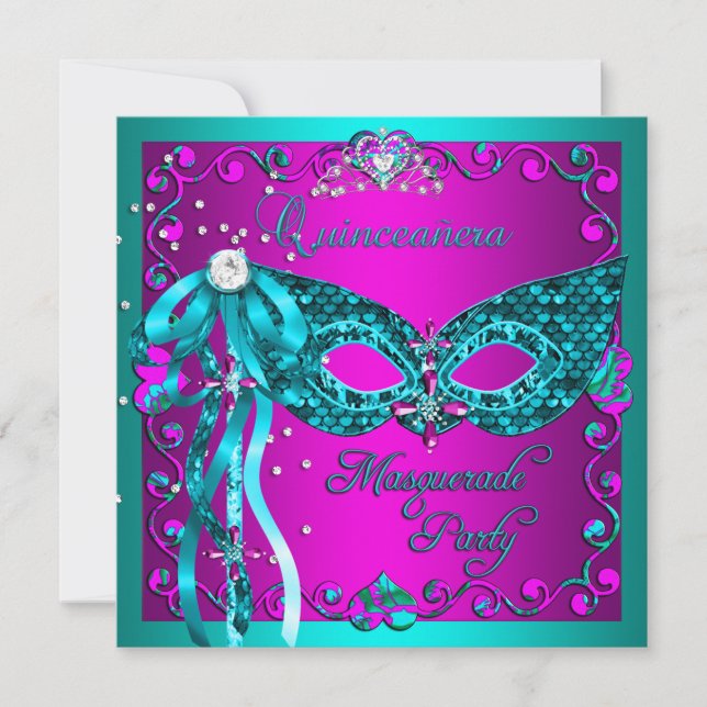 Invitación Fiesta de Quinceanera (Anverso)